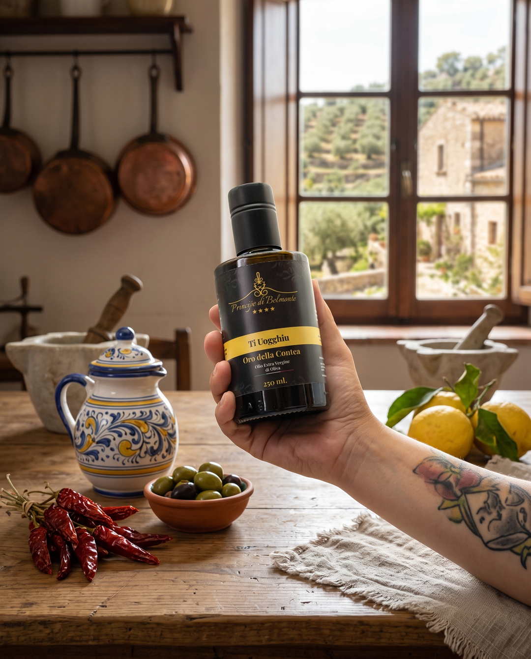 Oro della Contea Olio EVO 250 ml "TI UOGGHIU" - immagine 5